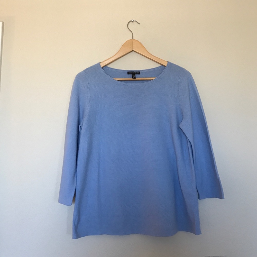 Eileen Fisher Italian 100% Organic Cotton Sweater